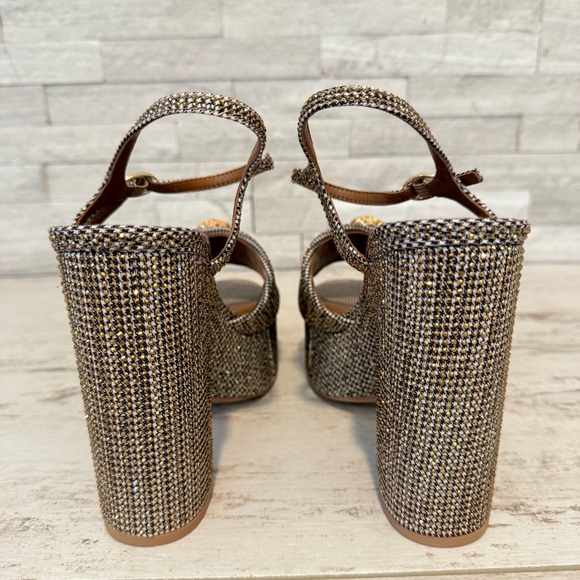 Kurt Geiger London Houndstooth Embellished KENSINGTON PLATFORM HEEL Size 39 NEW - Picture 9 of 16